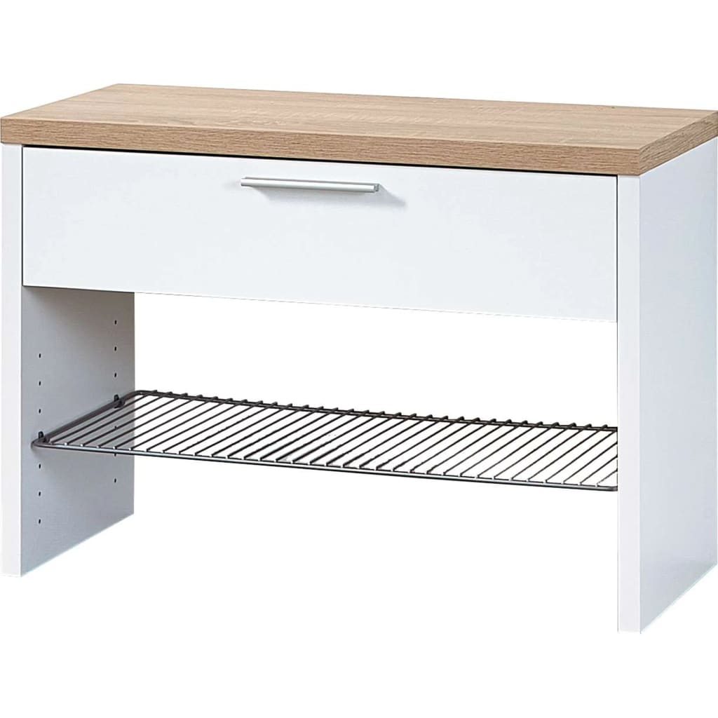 Germania 422778 Shoe Bench "Top" White and Sonoma Oak 3192-178