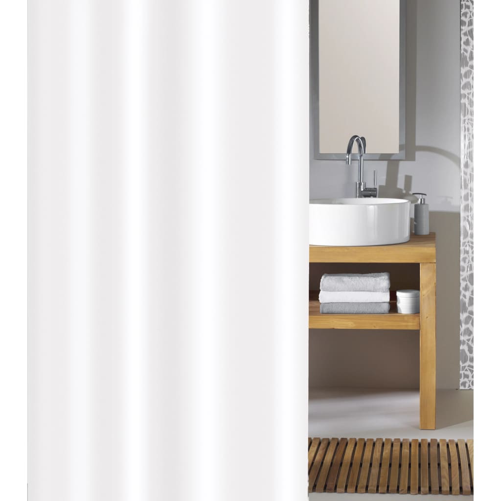 Kleine Wolke 430282 Shower Curtain "Phoenix" 120x200 cm White