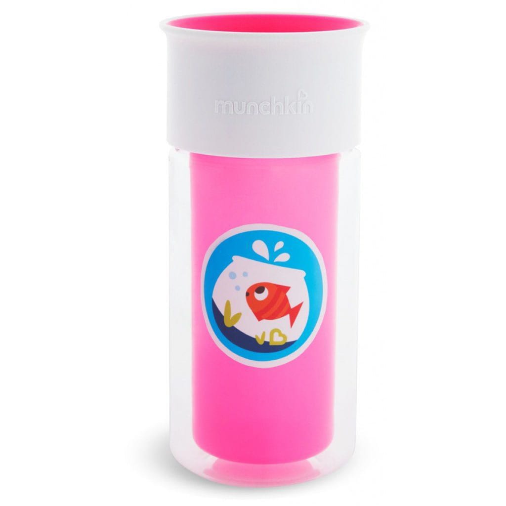 Munchkin 430940 Insulated Personalised Cup "Miracle 360°" Pink