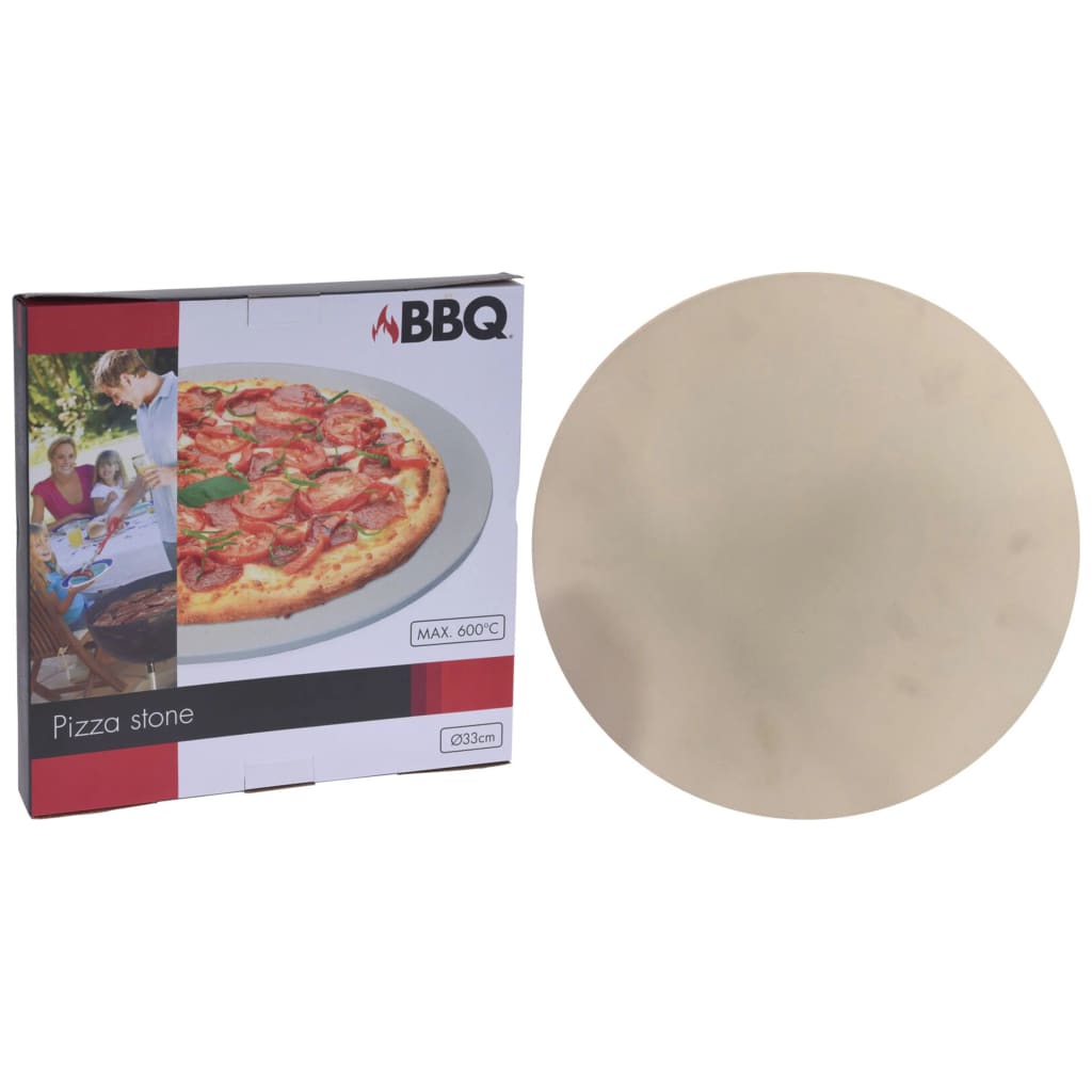 ProGarden Pizza kámen na zahradní gril 30 cm krémový