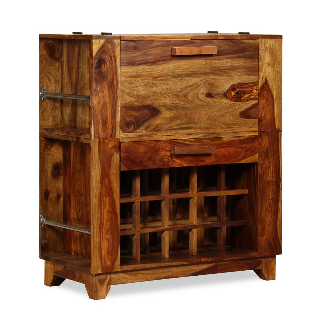 vidaXL Barová skříňka z masivního sheeshamového dřeva