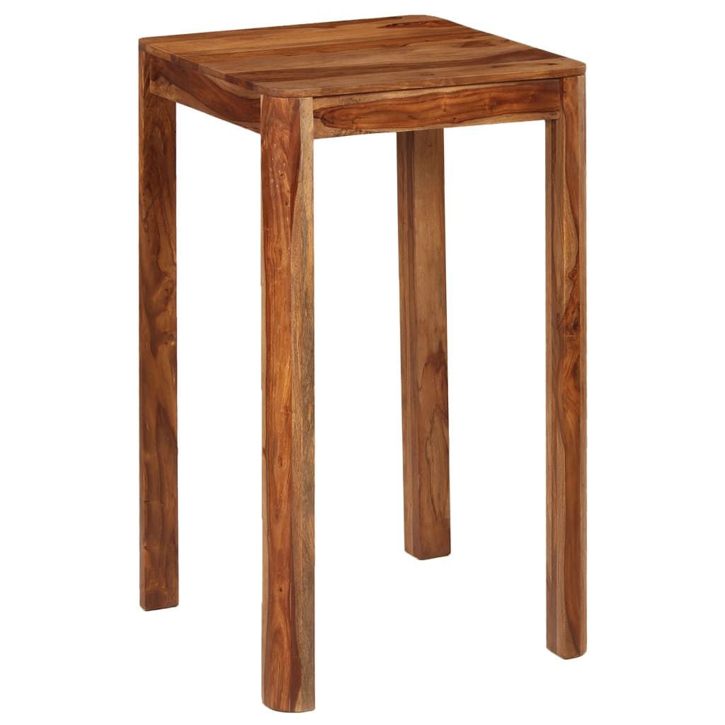 vidaXL Barový stůl 60 x 60 x 107 cm masivní sheeshamové dřevo