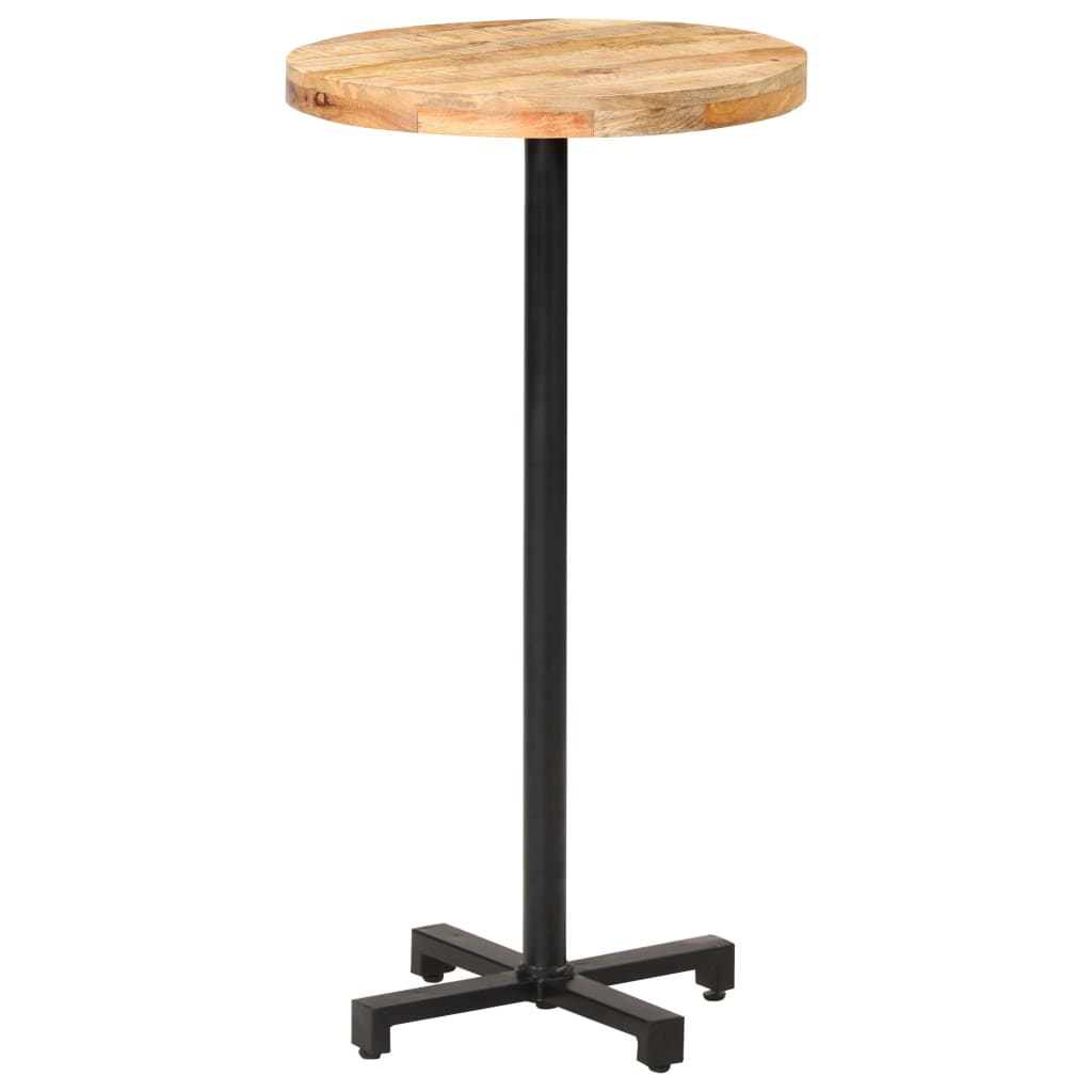 vidaXL Barový stůl kulatý Ø 60 x 110 cm hrubé mangovníkové dřevo