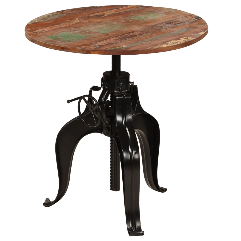 vidaXL Barový stůl z masivního recyklovaného dřeva 75 x (76-110) cm