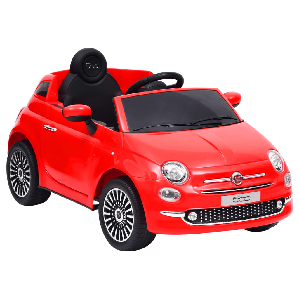 vidaXL Dětské elektrické auto Fiat 500 červené
