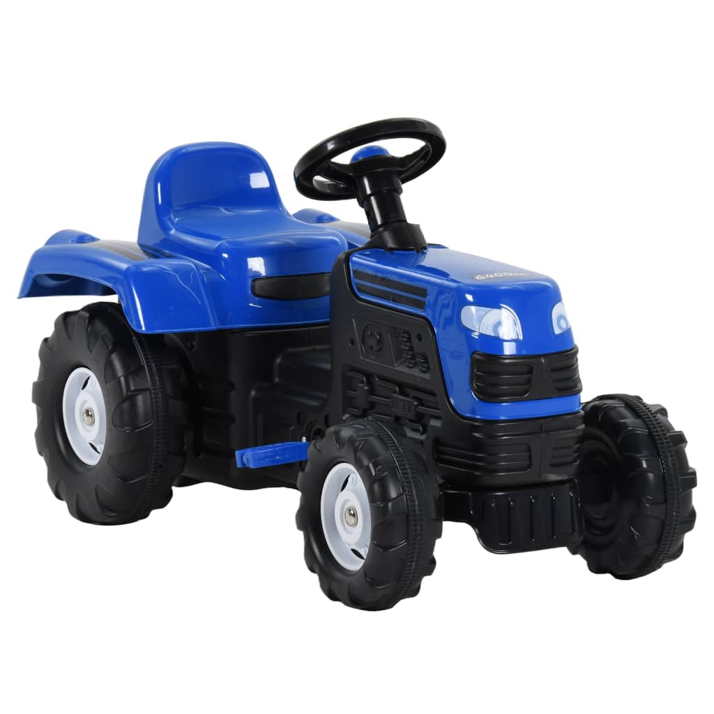 vidaXL Dětský šlapací traktor modrý