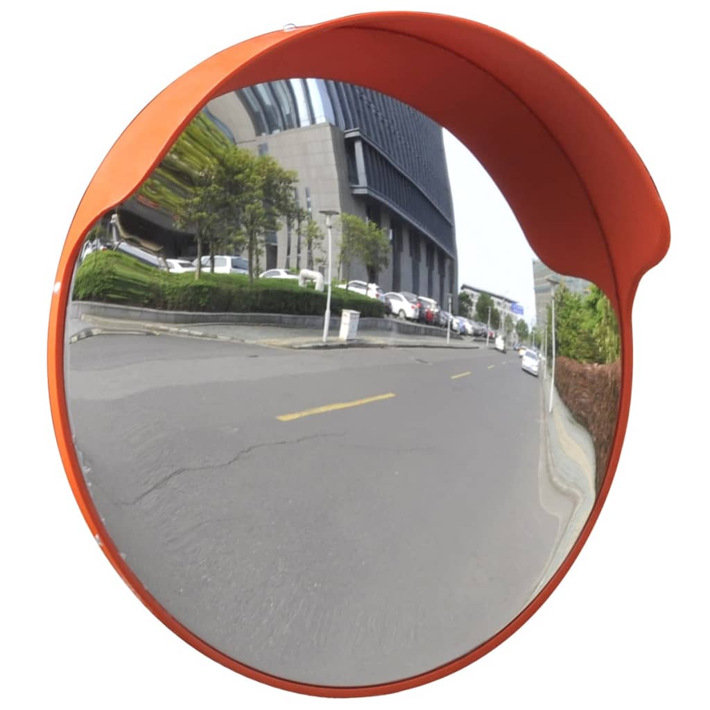 vidaXL Dopravní vypouklé zrcadlo PC plast oranžové 45 cm venkovní