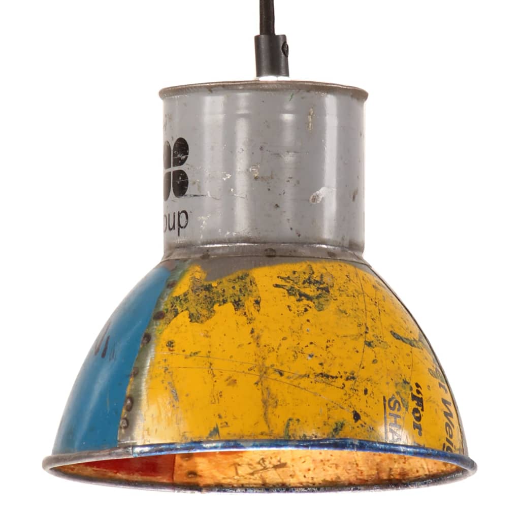 vidaXL Industriální závěsná lampa 25 W vícebarevná kulatá 17 cm E27