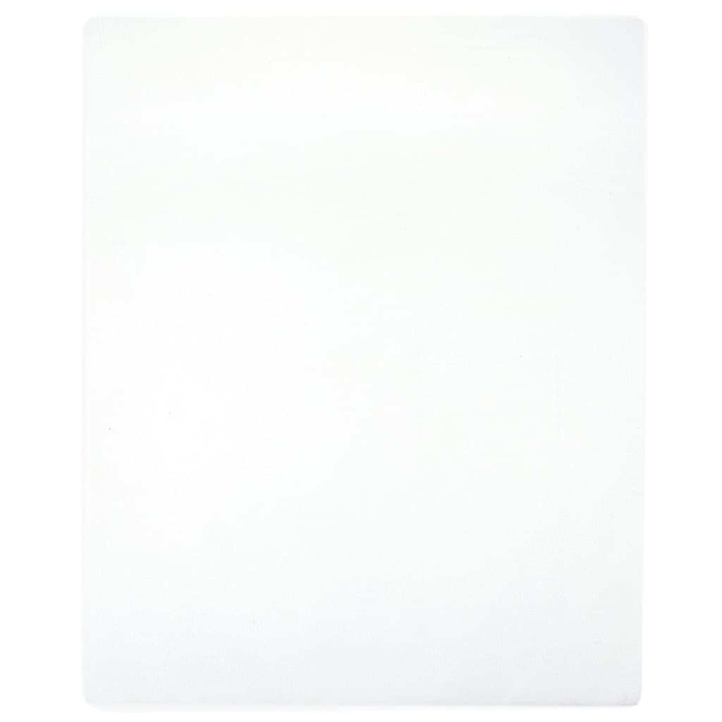 vidaXL Jersey prostěradlo bílé 180x200 cm bavlna