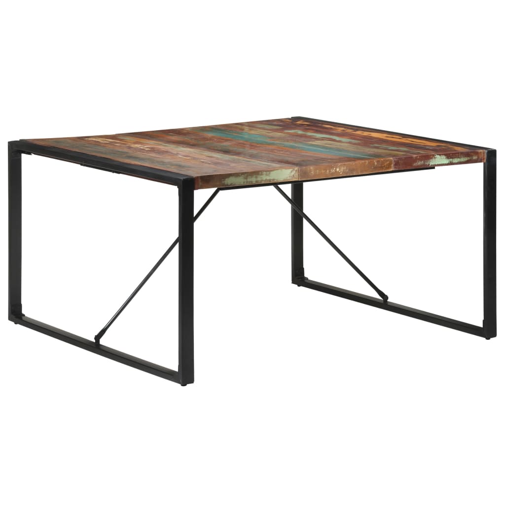 vidaXL Jídelní stůl 140 x 140 x 75 cm masivní recyklované dřevo