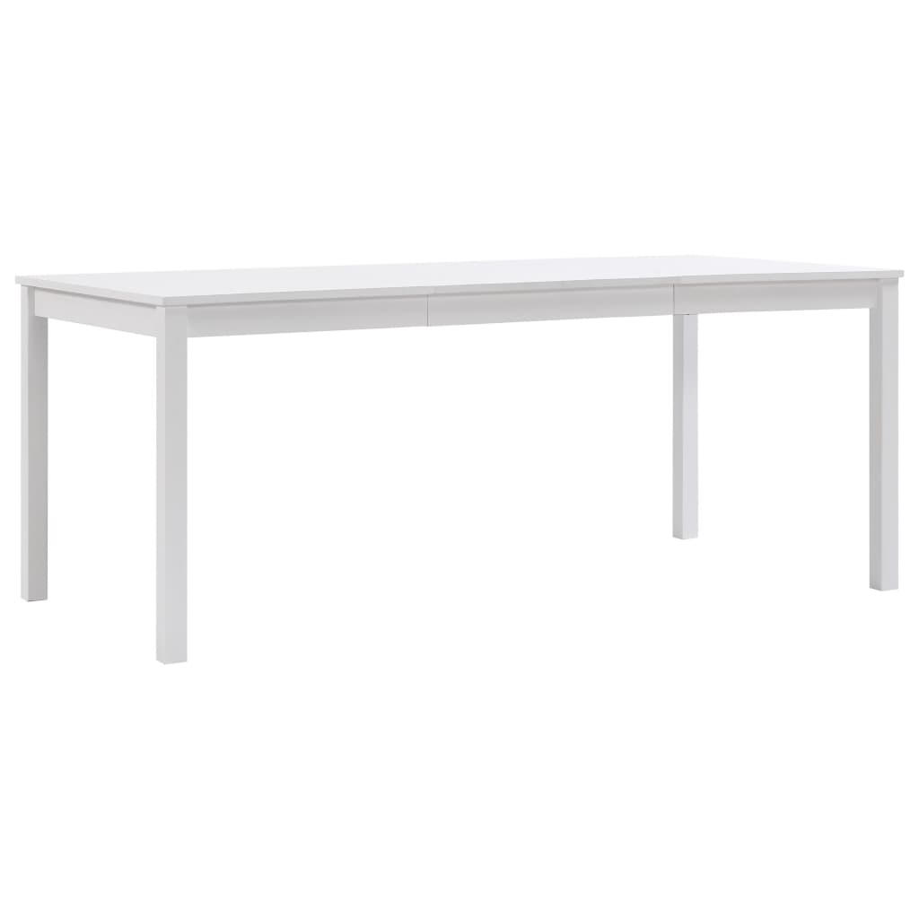 vidaXL Jídelní stůl bílý 180 x 90 x 73 cm borové dřevo