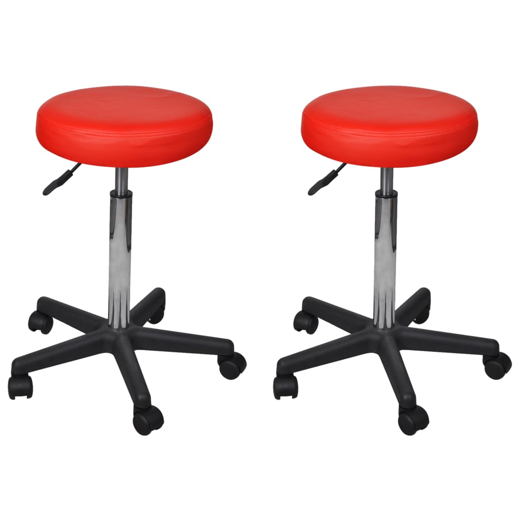 vidaXL Kancelářské stoličky 2 ks červené 35