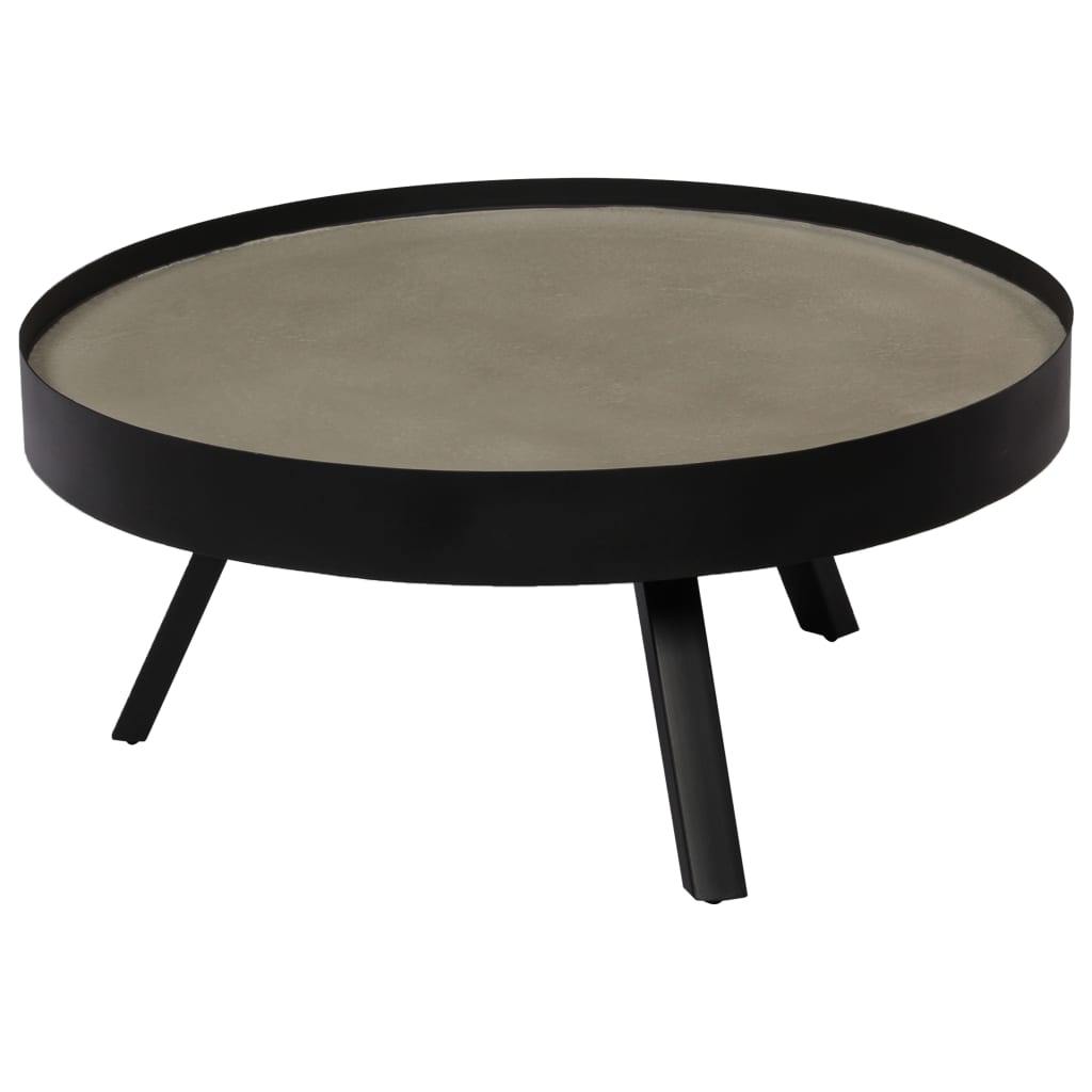 vidaXL Konferenční stolek s betonovou deskou 74 x 32 cm