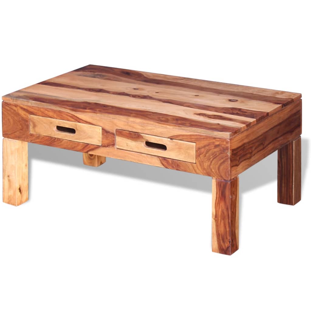 vidaXL Konferenční stolek z masivního sheeshamového dřeva