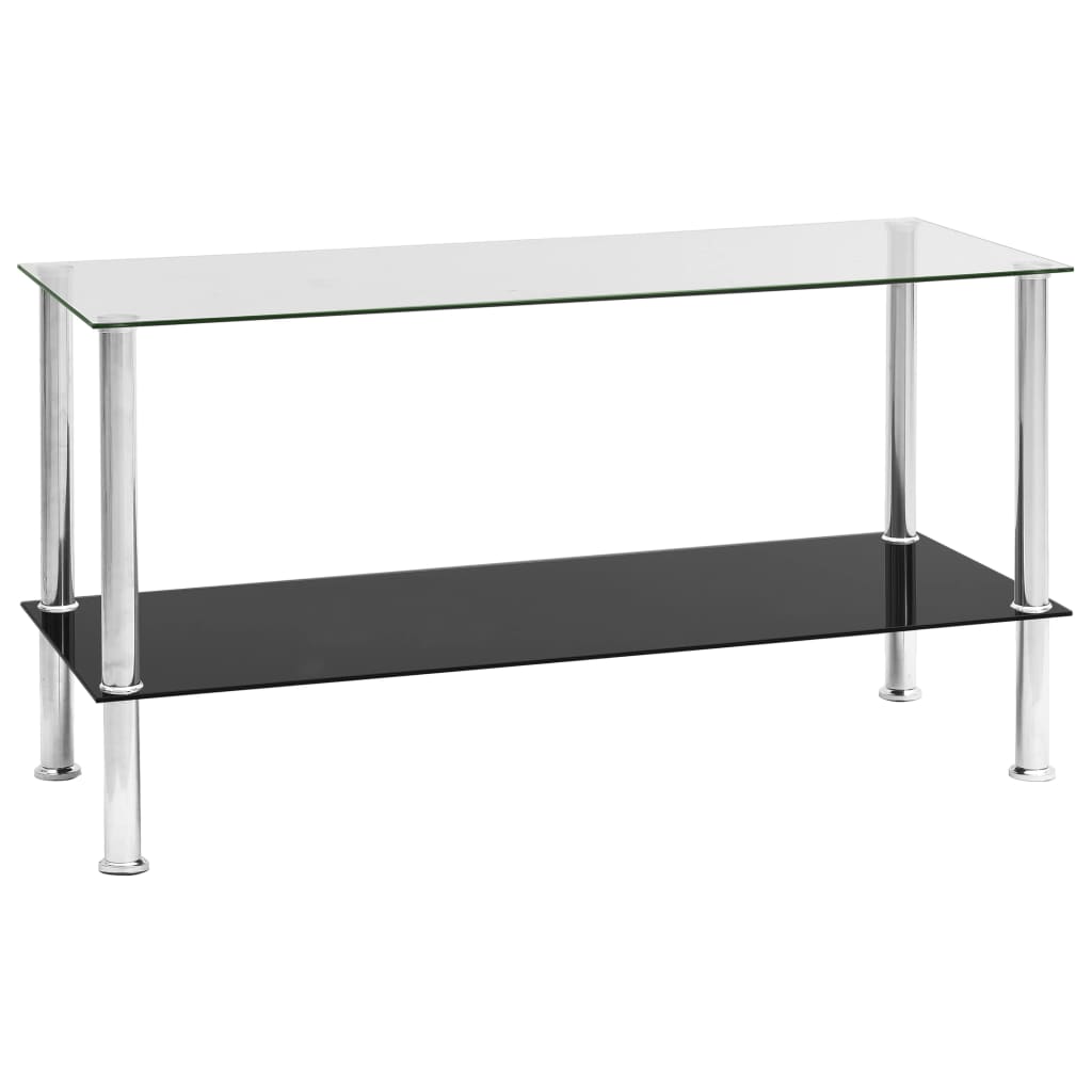 vidaXL Konzolový stolek průhledný 110 x 43 x 60 cm tvrzené sklo