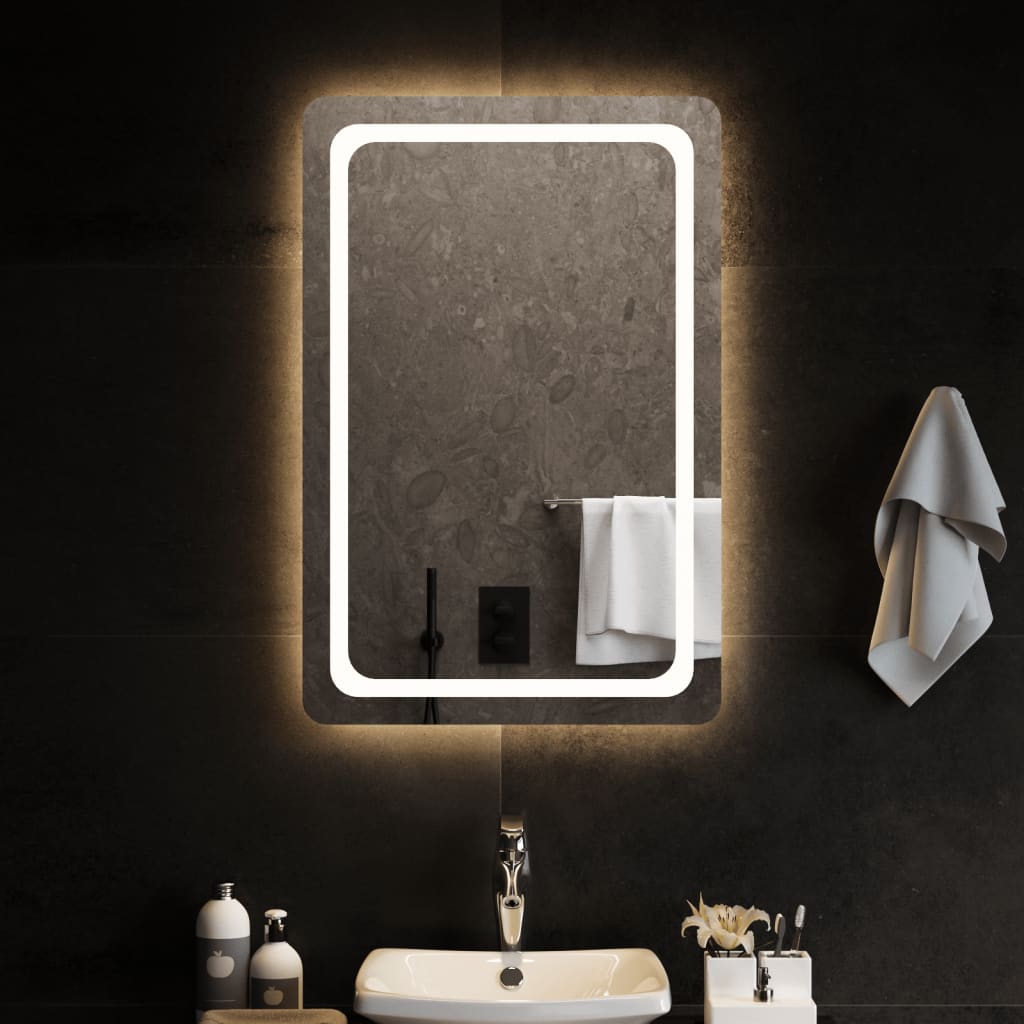 vidaXL Koupelnové zrcadlo s LED osvětlením 60x90 cm