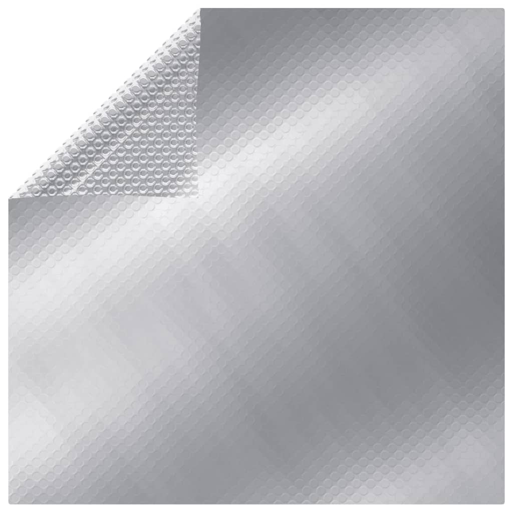 vidaXL Krycí plachta na bazén stříbrná 549 x 274 cm PE