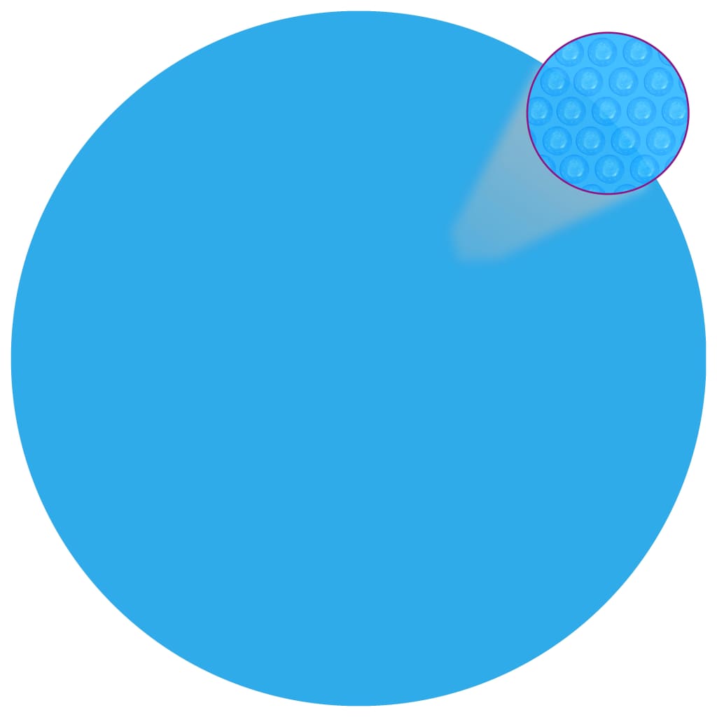 vidaXL Kulatá modrá bazénová plachta z polyetylenu 488 cm