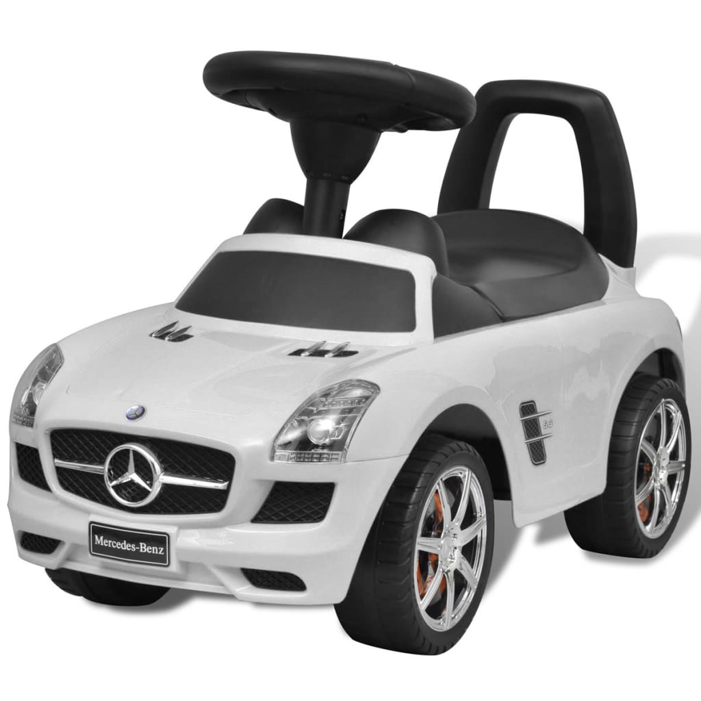 vidaXL Mercedes Benz dětské auto / odrážedlo bílé