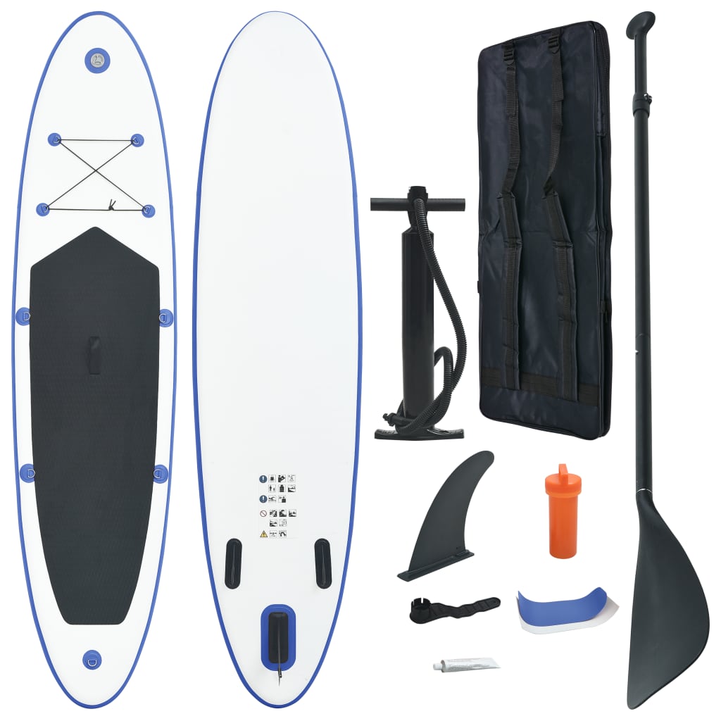 vidaXL Nafukovací SUP paddleboard modro-bílý
