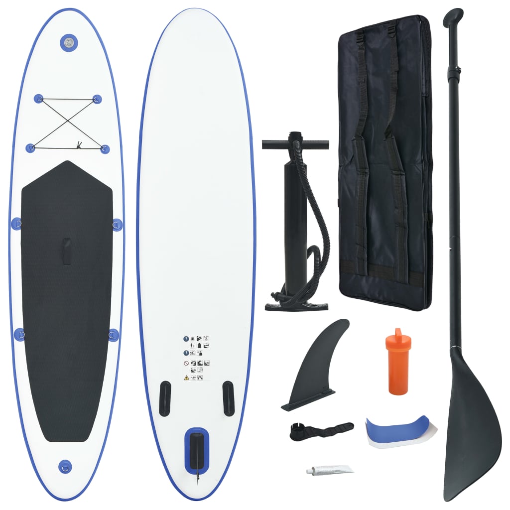 vidaXL Nafukovací Stand Up paddleboard (SUP) modro-bílý