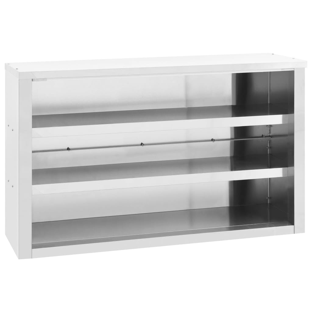 vidaXL Nástěnná kuchyňská skříňka 120 x 40 x 75 cm nerezová ocel