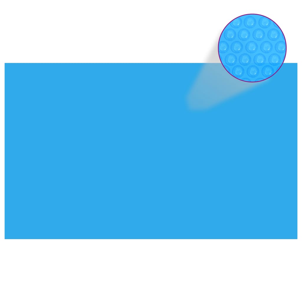 vidaXL Obdélníkový kryt na bazén 1000 x 600 cm PE modrý