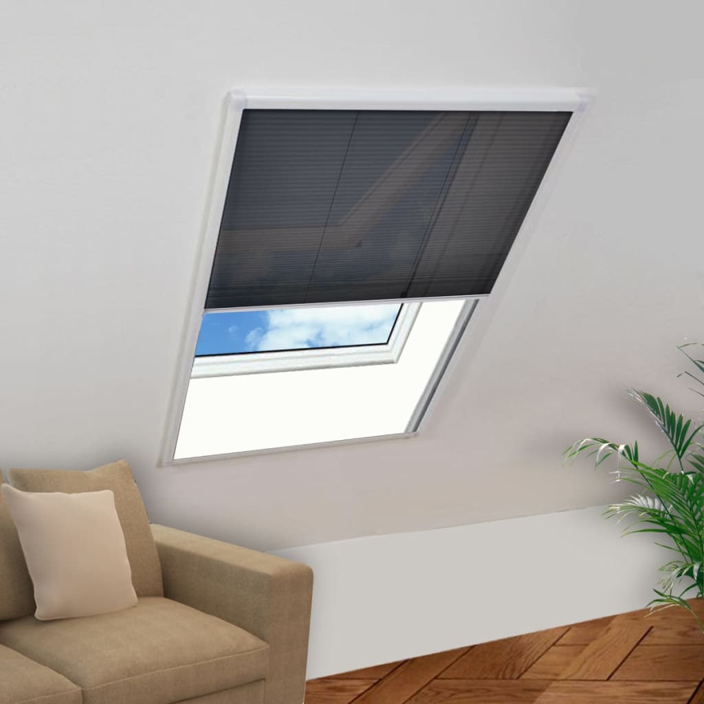 vidaXL Plisovaná okenní síť proti hmyzu 110 x 160 cm