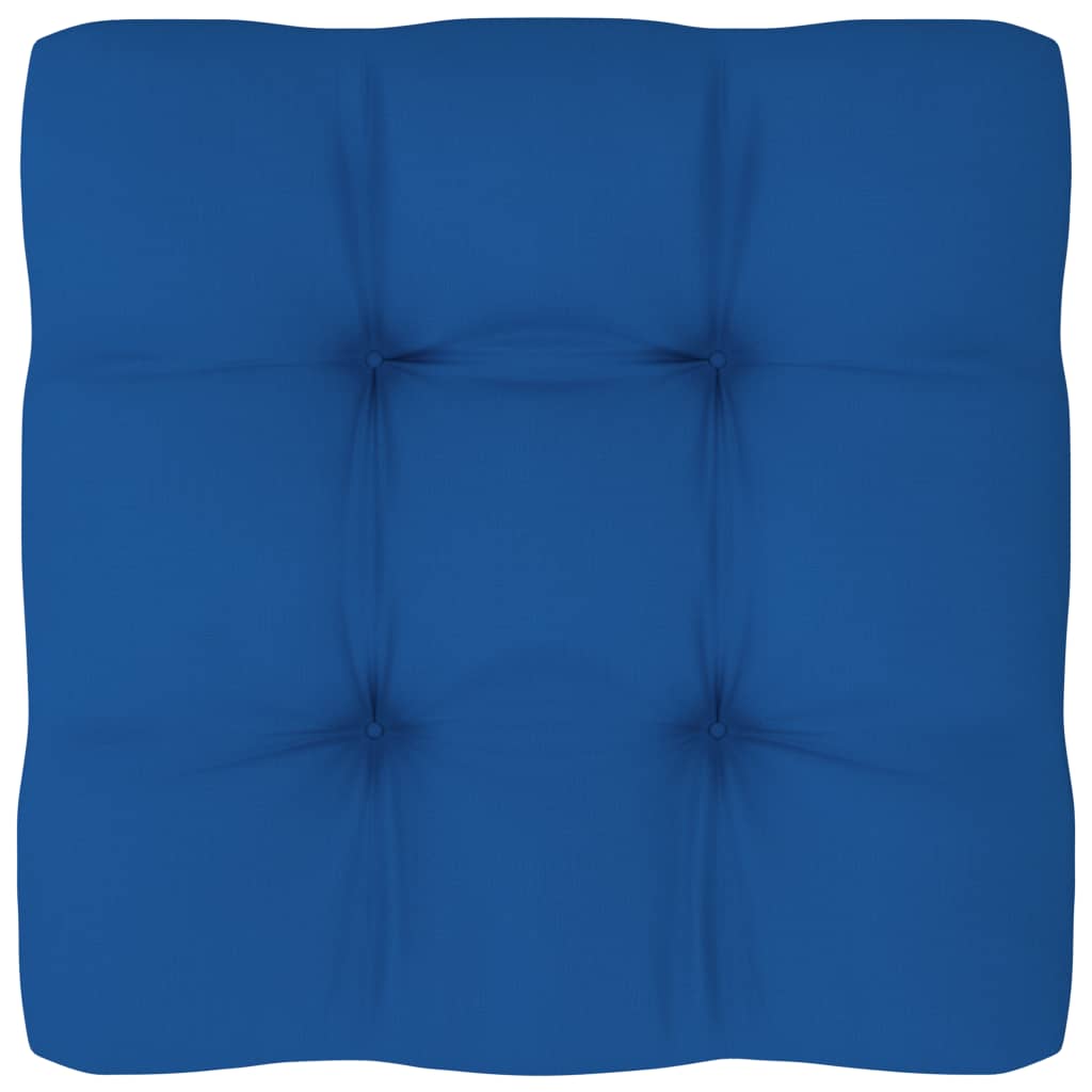 vidaXL Poduška na pohovku z palet královsky modrá 80 x 80 x 10 cm