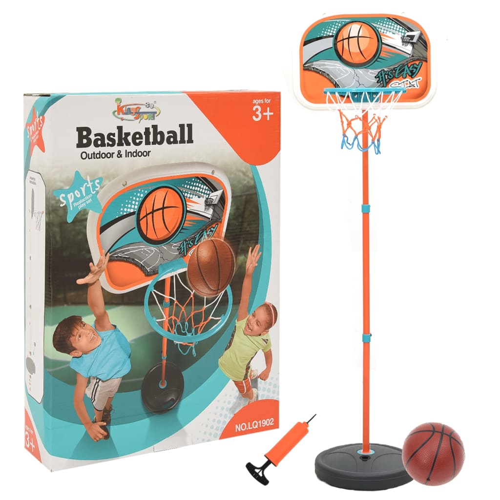 vidaXL Přenosná basketbalová hrací sada nastavitelná 133-160 cm