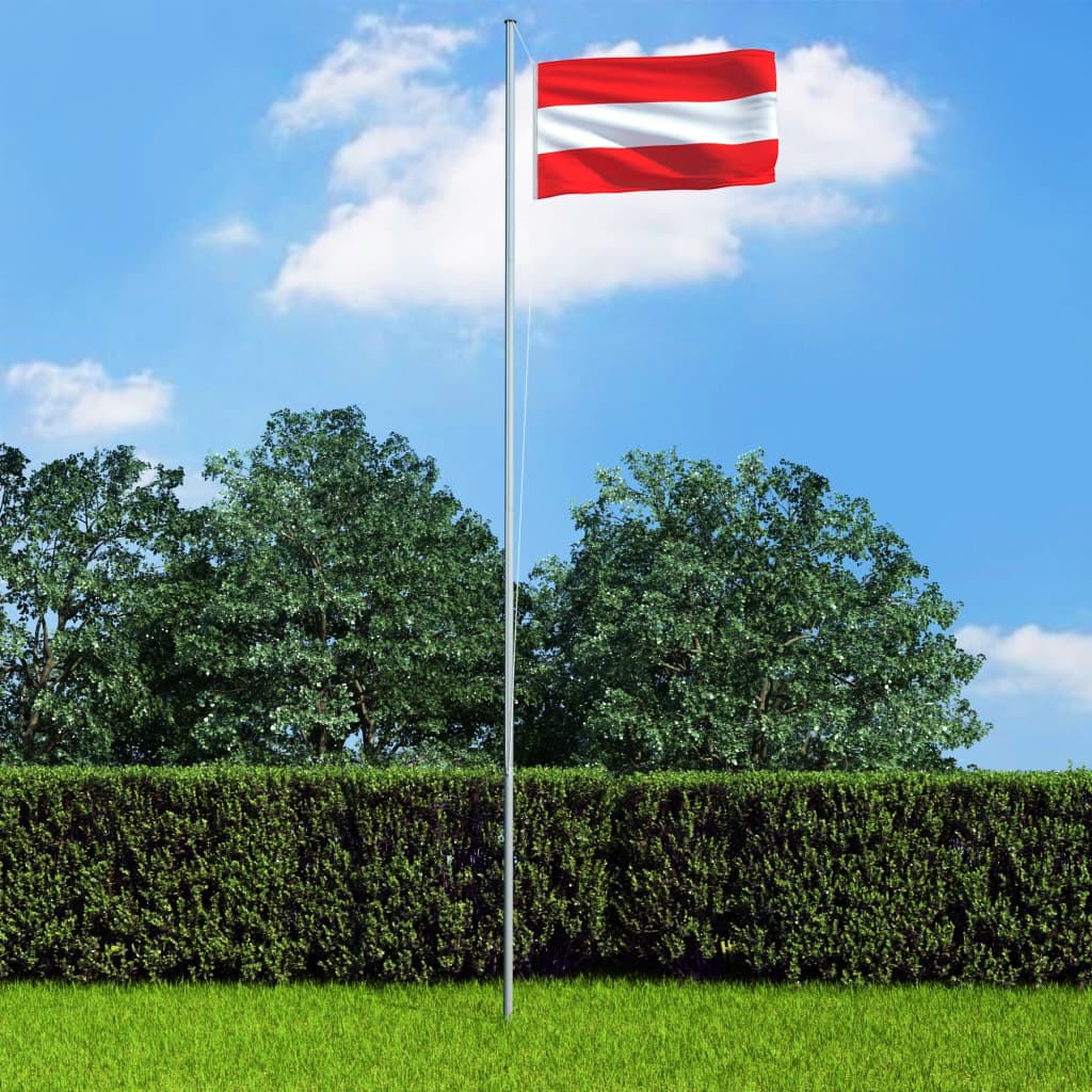 vidaXL Rakouská vlajka 90 x 150 cm