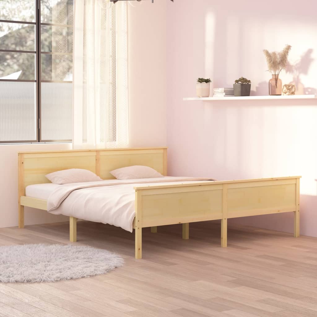 vidaXL Rám postele masivní dřevo borovice 180 x 200 cm