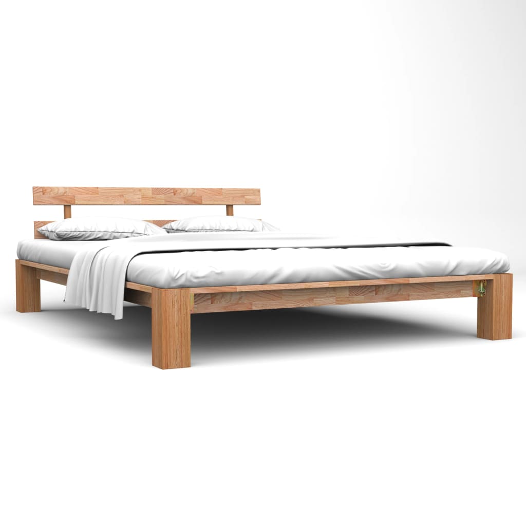 vidaXL Rám postele masivní dubové dřevo 160 x 200 cm