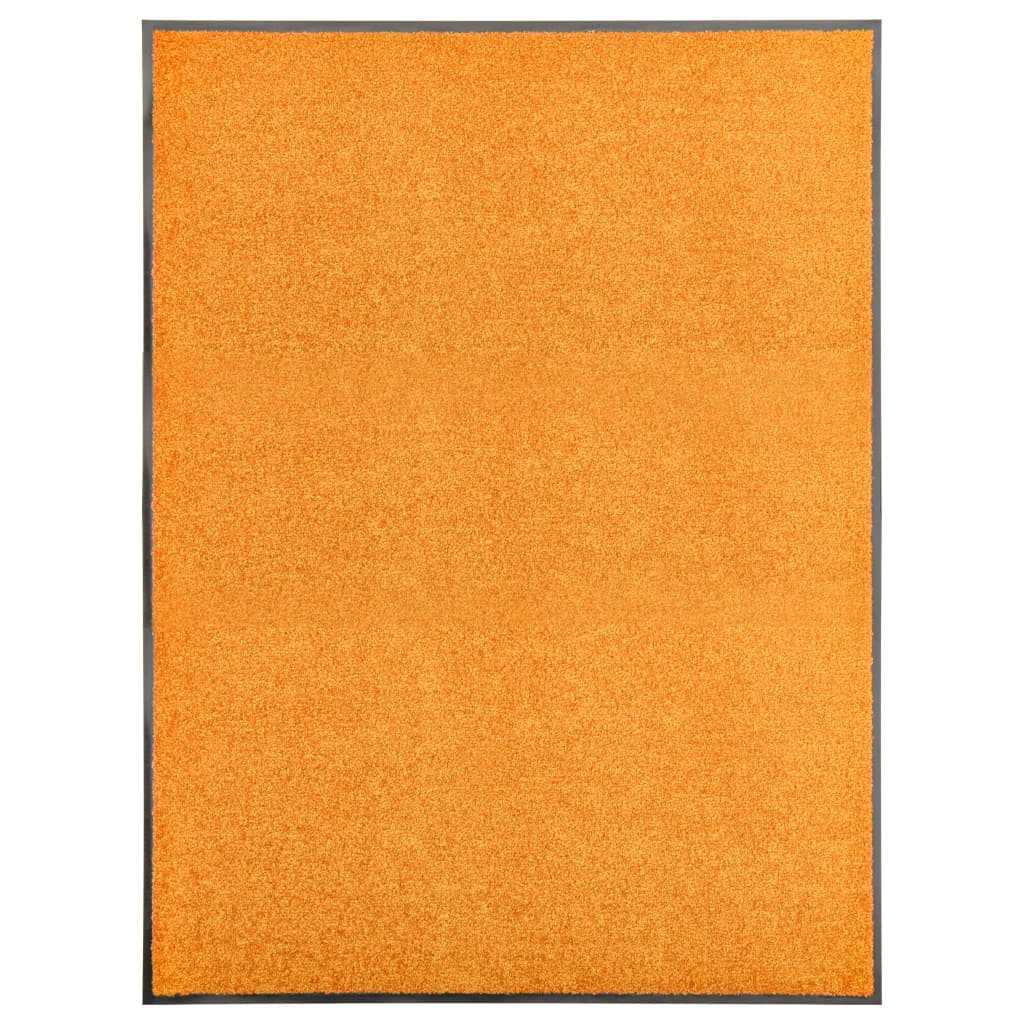 vidaXL Rohožka pratelná oranžová 90 x 120 cm