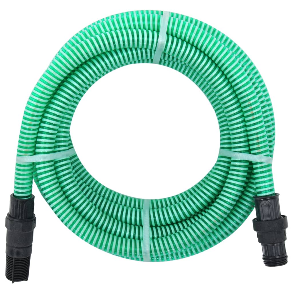 vidaXL Sací hadice s PVC konektory 7 m 22 mm zelená