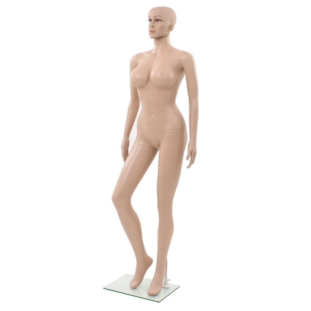 vidaXL Sexy dámská figurína se základnou ze skla béžová 180 cm