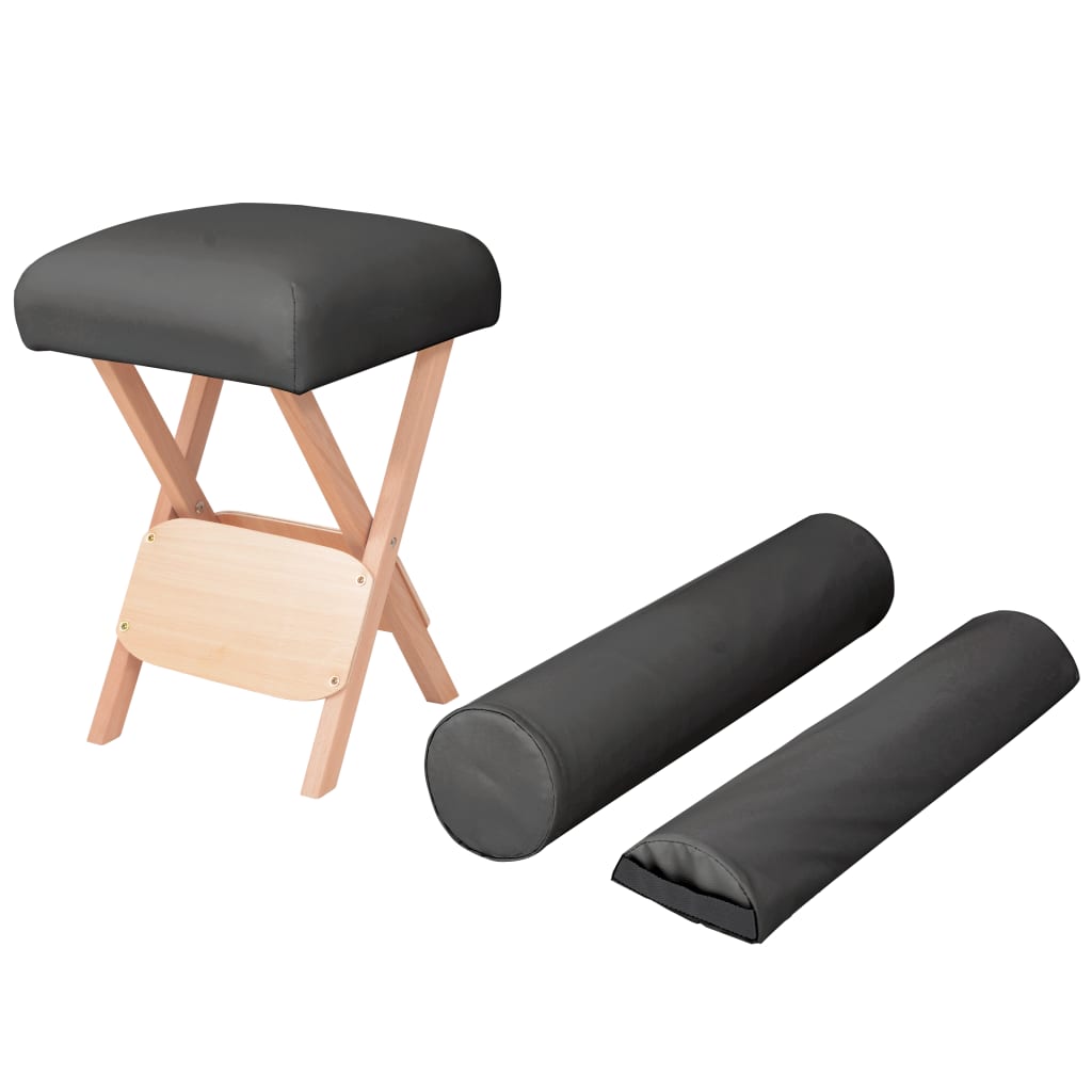 vidaXL Skládací masážní stolička