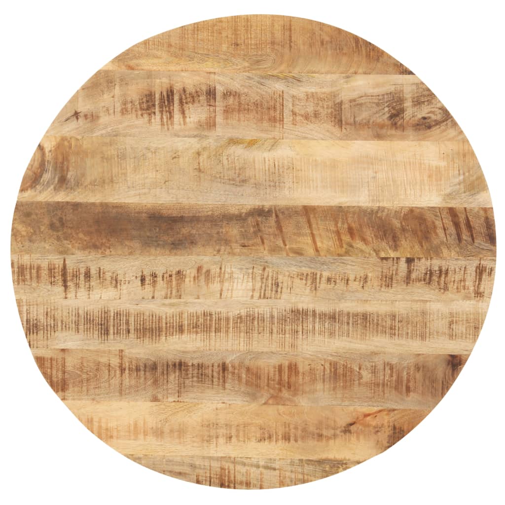 vidaXL Stolní deska masivní mangovníkové dřevo kulatá 25-27 mm 80 cm