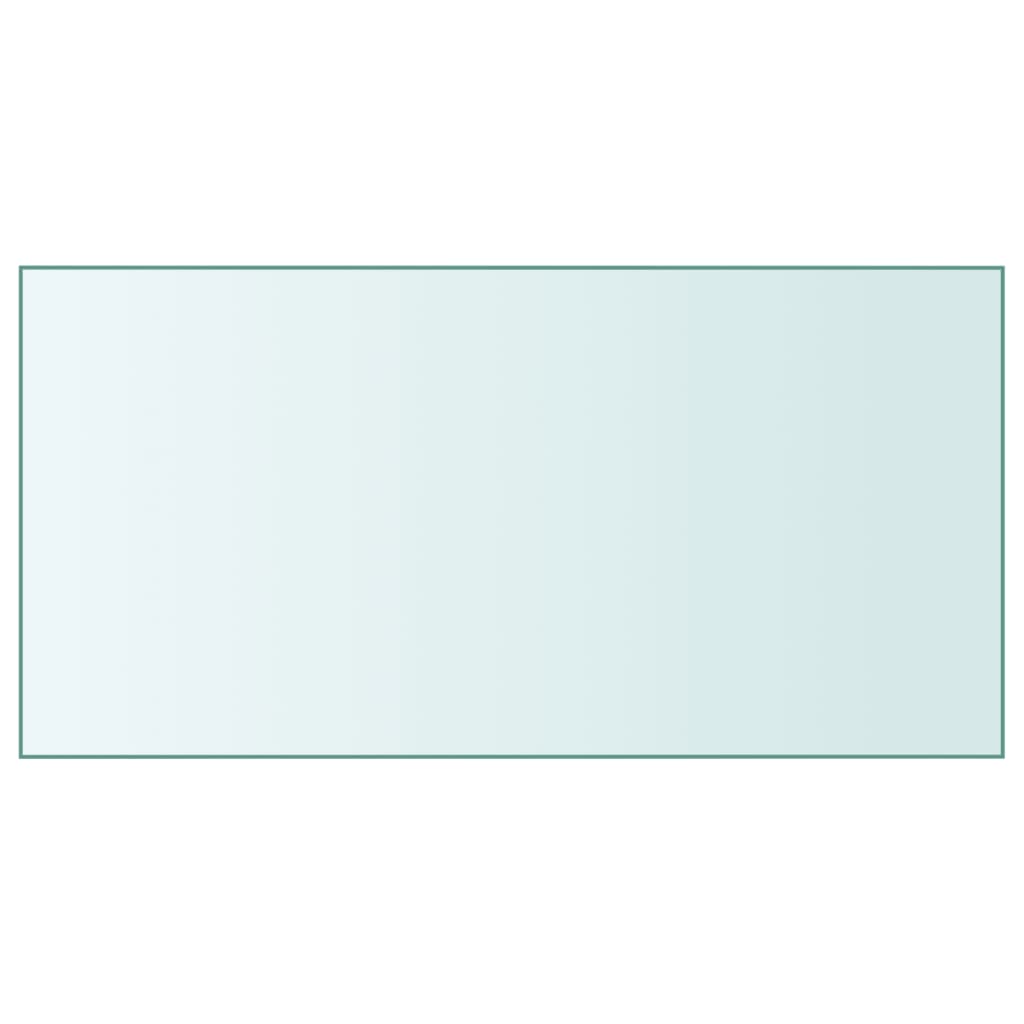 vidaXL Stolní deska průhledná 50 x 100 cm tvrzené sklo
