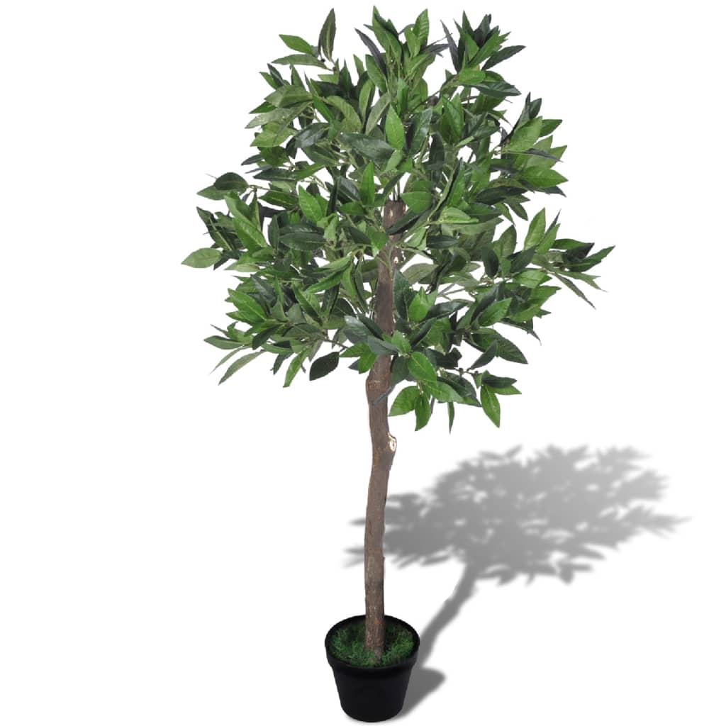 vidaXL Umělý vavřínový strom v květináči 120 cm