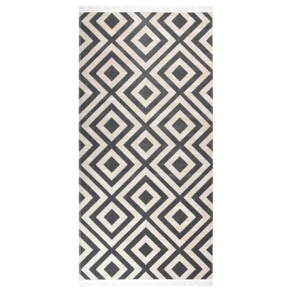 vidaXL Venkovní koberec hladce tkaný 100 x 200 cm světle černobéžový