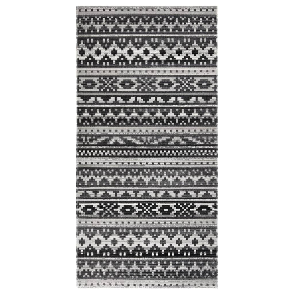 vidaXL Venkovní koberec hladce tkaný 100 x 200 cm tmavě šedý