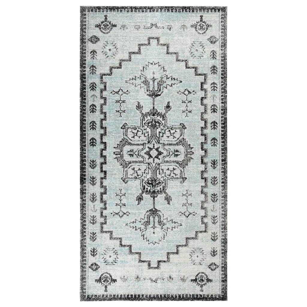 vidaXL Venkovní koberec hladce tkaný 100 x 200 cm zelenošedý
