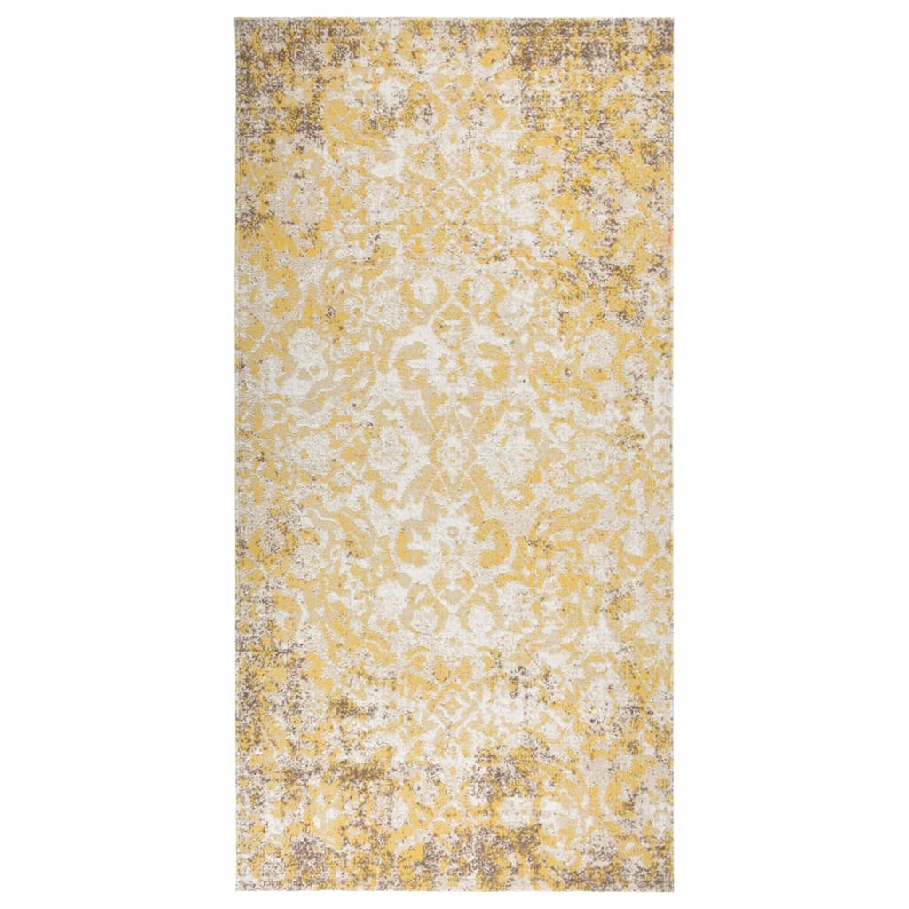 vidaXL Venkovní koberec hladce tkaný 100 x 200 cm žlutý
