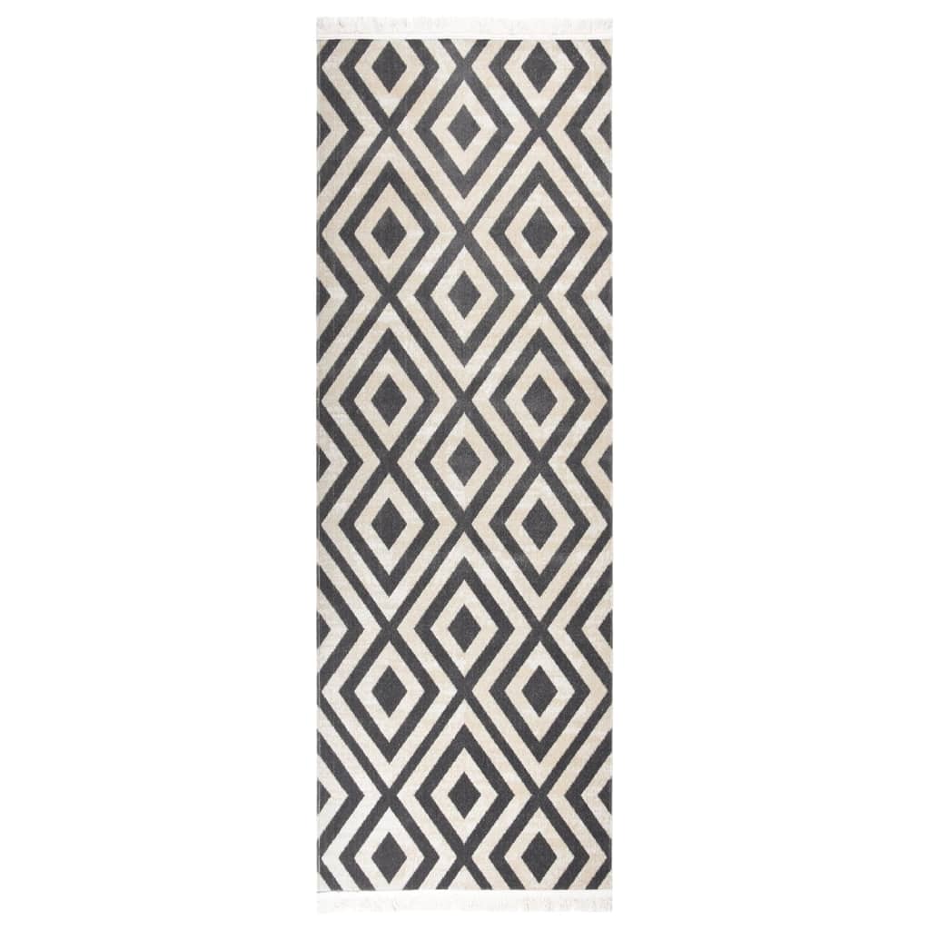 vidaXL Venkovní koberec hladce tkaný 80 x 250 cm světle černobéžový