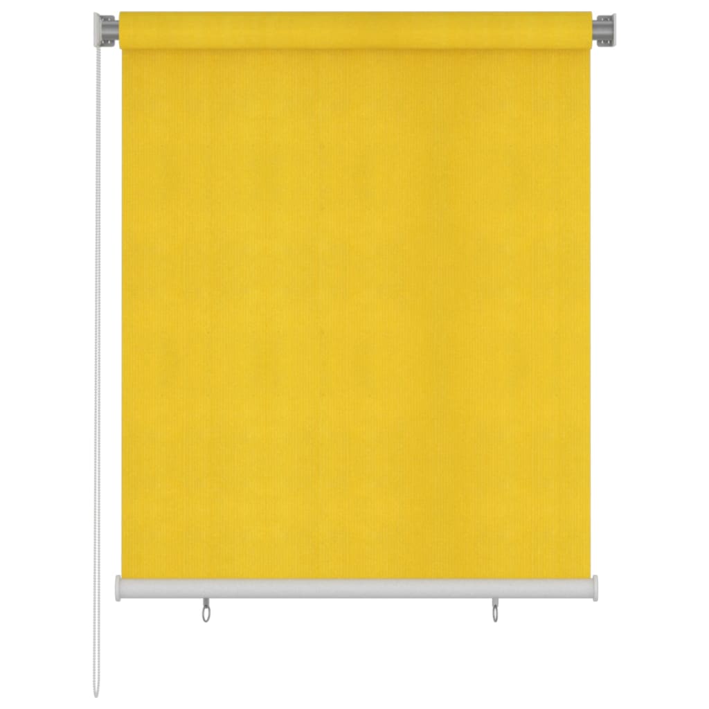 vidaXL Venkovní roleta 120 x 140 cm žlutá HDPE