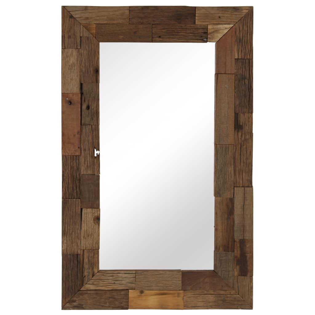 vidaXL Zrcadlo masivního recyklované dřevo 50 x 80 cm