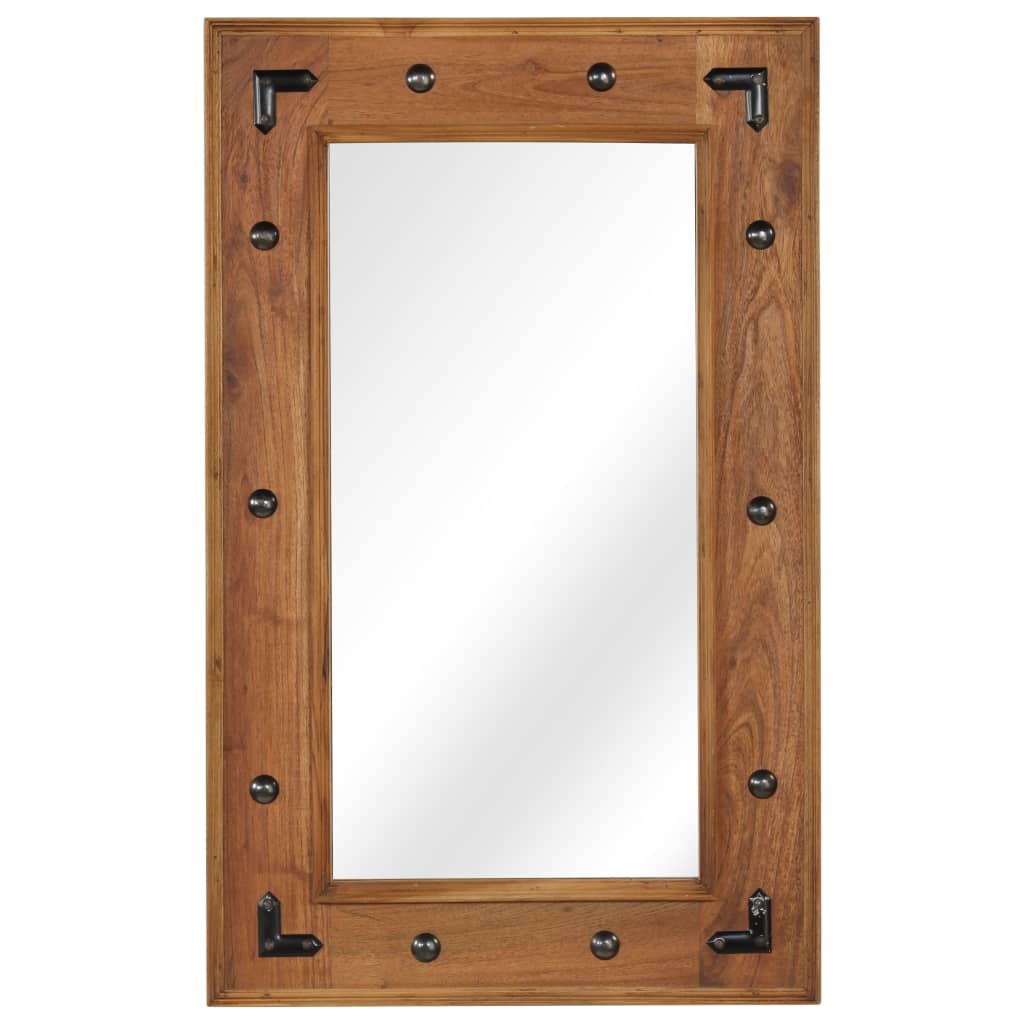 vidaXL Zrcadlo z masivního akáciového dřeva 50 x 80 cm