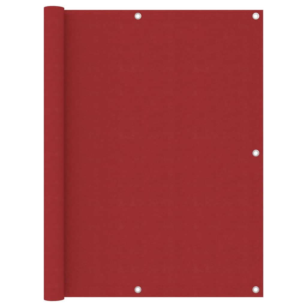 vidaXL Balkónová zástěna červená 120 x 300 cm oxfordská látka
