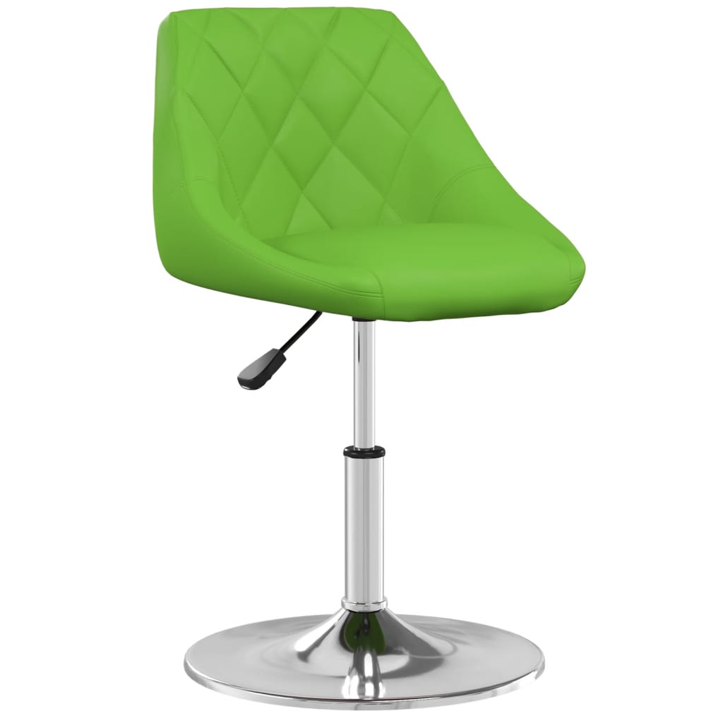 vidaXL Barová stolička zelená umělá kůže